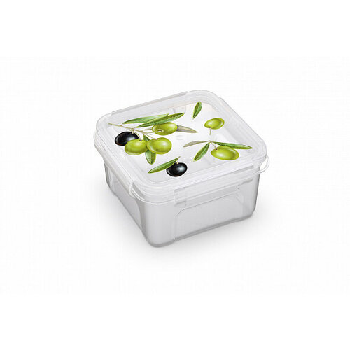 Контейнер 06Л для СВЧ FRESH олива квадратный 12512565 новинка ПБ 477₽