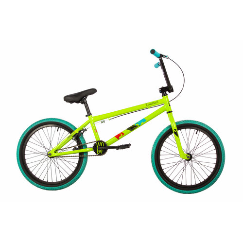 Велосипед BMX Novatrack WOLF 20 10 зеленый 20BMX. WOLF. GN4 2024
