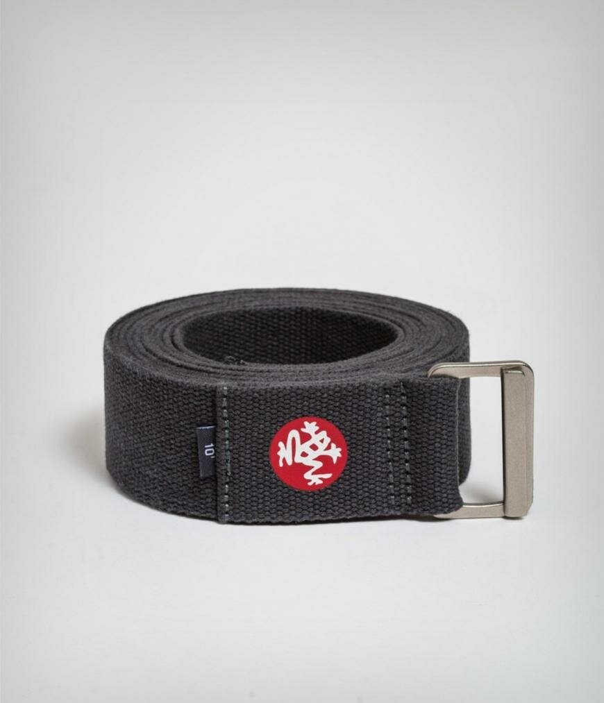 Широкий ремень для йоги Manduka Align Yoga Strap 244*4,4 см - Thunder