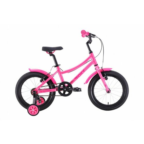 Велосипед Stark'24 Foxy Girl 16 розовый/малиновый велосипед stark foxy 14 girl 2020 велосипед stark 20 foxy 14 girl бирюзовый розовый h000016495