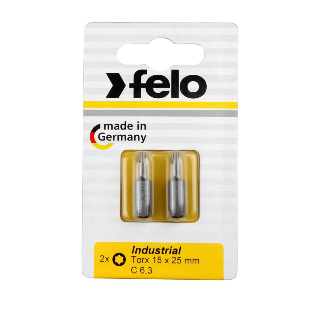 Felo Бита Torx 15X25, серия Industrial, 2 шт в блистере 02615036 фото