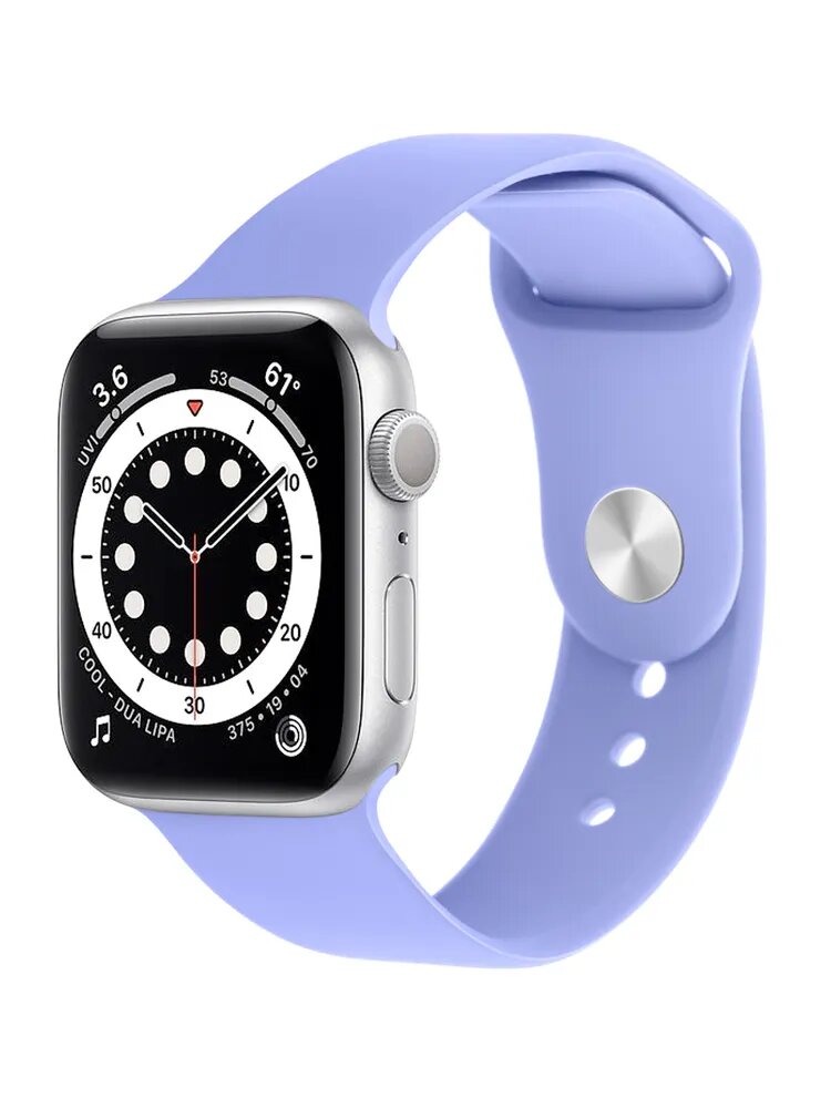 Ремешок для Apple Watch 42/44/45/49 мм (Ultra), силиконовый браслет