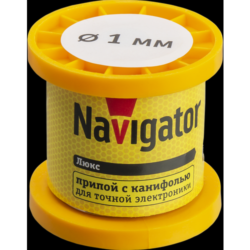 Navigator Припой 93 082 NEM-Pos02-61K-1-K100 (ПОС-61, катушка, 1 мм, 100 гр) 93082 (10 шт.)