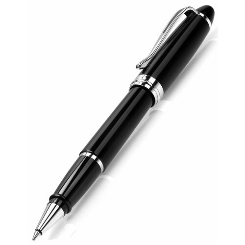 Ручка-роллер AURORA Ipsilon Deluxe Black Barrel Chrome Plated (AU B72-C) ручка роллер sheaffer prelude gloss black gold plated trim sh e1355