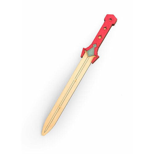 Меч (крашенный) деревянный меч и щит воина
