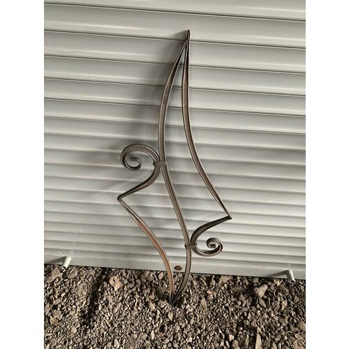 Кованая балясина БП-23 (248х860 мм), труба 15х15 мм, вес-1,15 кг, Без покраски