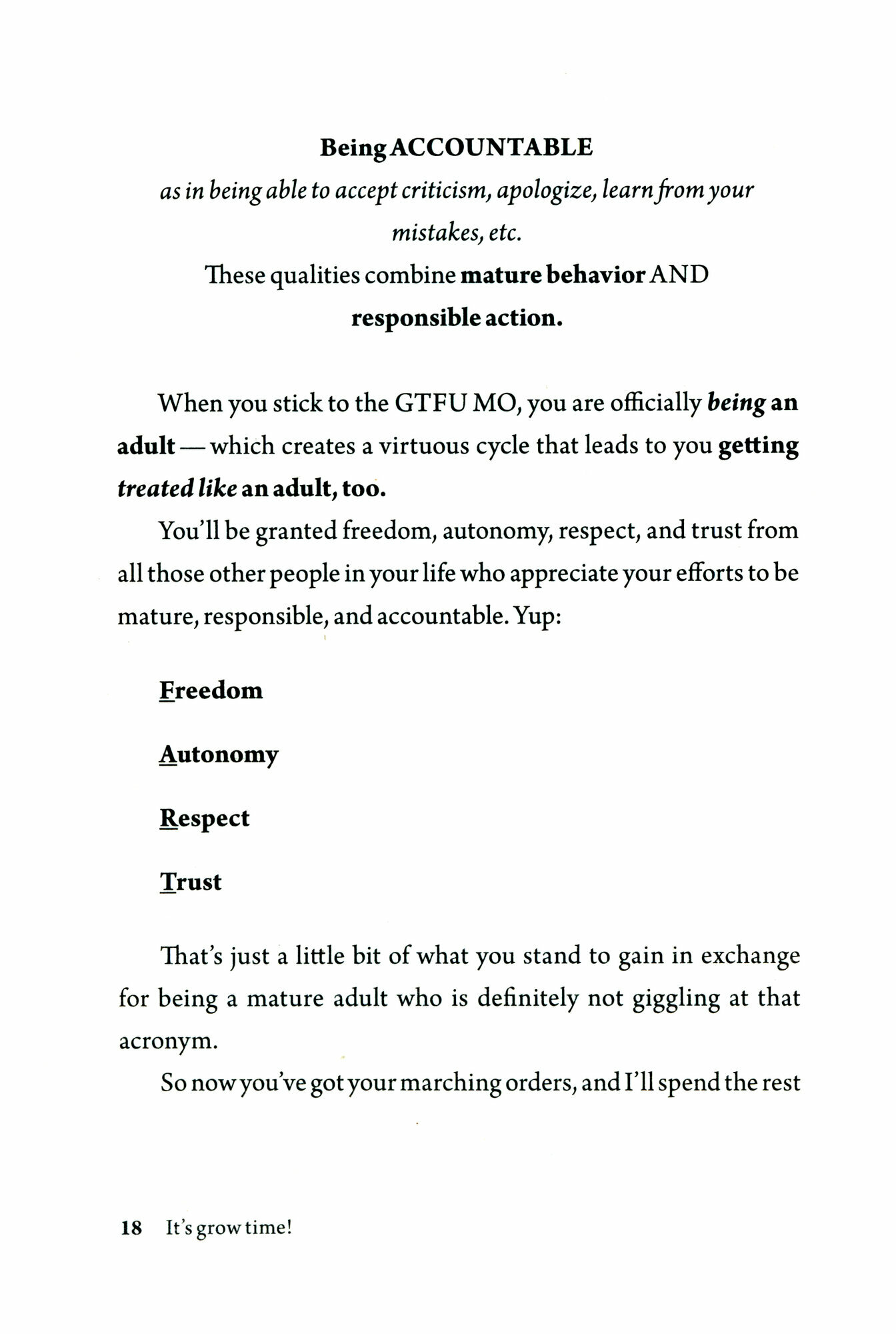 Grow the F*ck Up. How to be an adult and get treated like one - фото №2