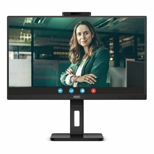 Aoc Монитор LCD AOC 23.8' 24P3QW {IPS 1920x1080 75Hz 4ms 178/178 300cd 2xHDMI1.4 DisplayPort1.2 4xUSB3.2 WEBCam MM} монитор 23 8 aoc 24p3qw