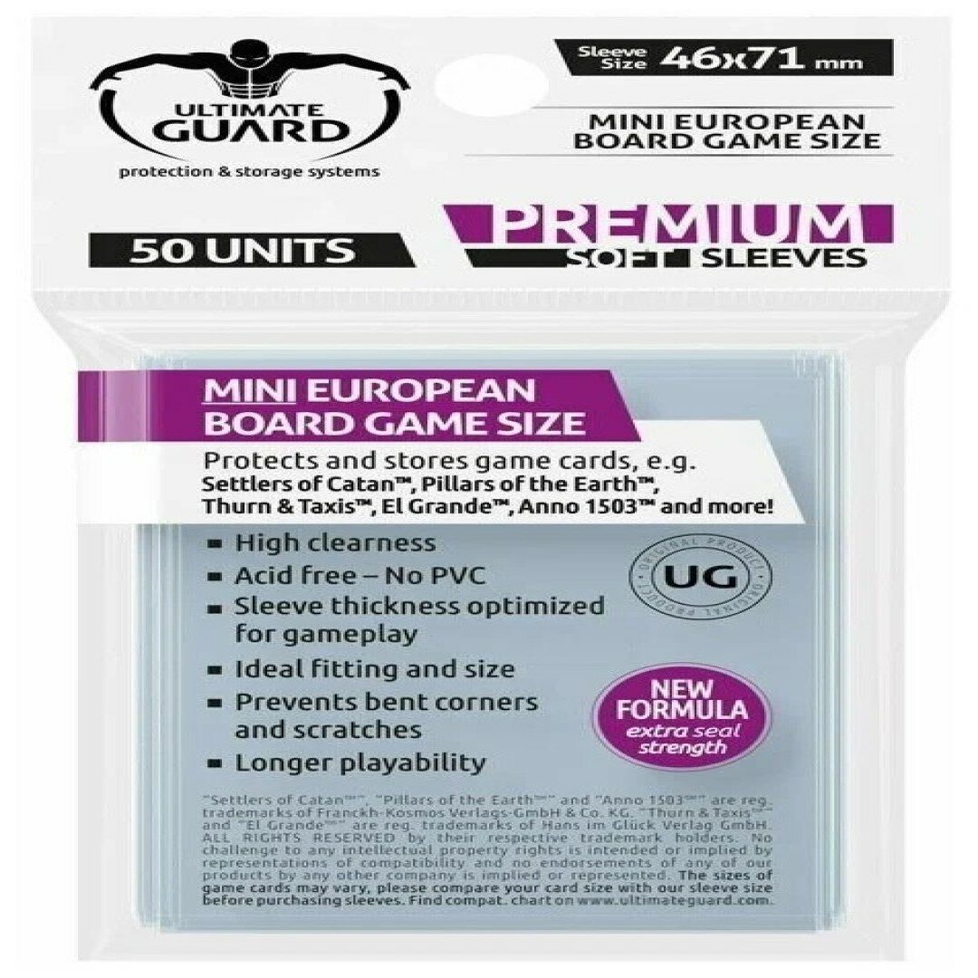 Протекторы Ultimate Guard Premium Soft, 46х71, 50 шт