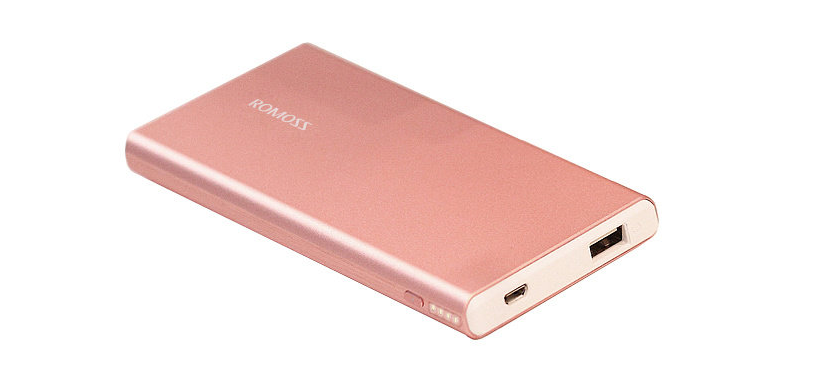 Портативный аккумулятор ROMOSS GT 3, 5000 mAh, Rose Gold