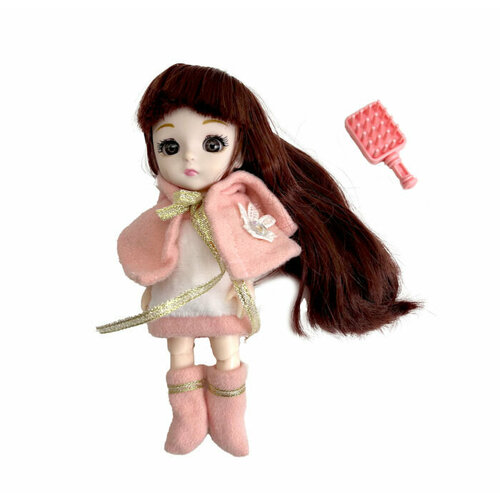 Кукла Alisa Kawaii mini 15,2 см с расчёской, с длин. тёмн. вол. в нак кукла 1toy alisa kawaii 30 5 см с длин тёмн вол в кор 18 5х34х8 см