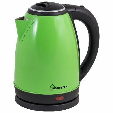 Чайник электрический (HOMESTAR HS-1010 (003015) нержавейка зеленый)