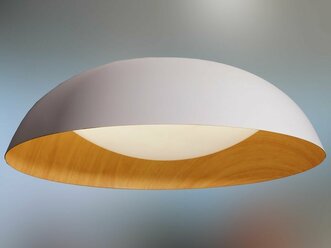 Люстра светодиодная светильник потолочный лофт с пультом (GLX-23905-D400-H110-48W-WH), LUCETY, площадь освещения 12 кв. м.