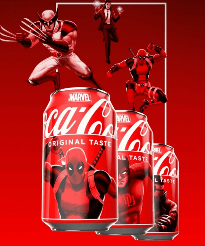 Газировка Coca Cola Original Marvel Лимитированная Серия 3 шт по 355мл из США
