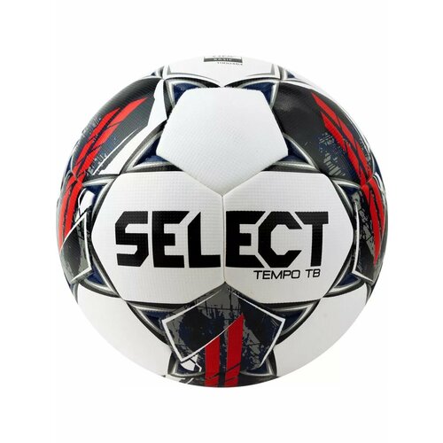 Футбольный мяч SELECT TEMPO TB V23 Basic Fifa, бел/сер/кр, 5
