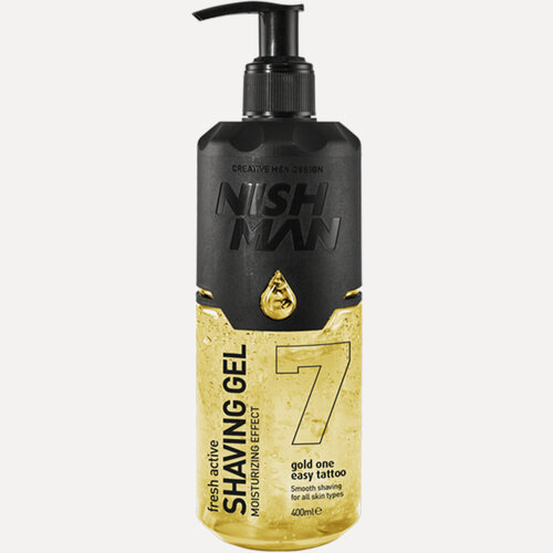 Изображение товара Гель для бритья NISHMAN Gold One Shaving Gel N.7, освежающий, 400мл