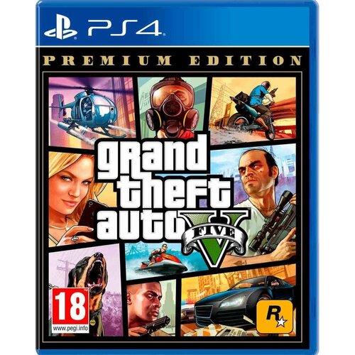 Игра Grand Theft Auto GTA V Premium Edition для PlayStation 4 русские субтитры 2610₽