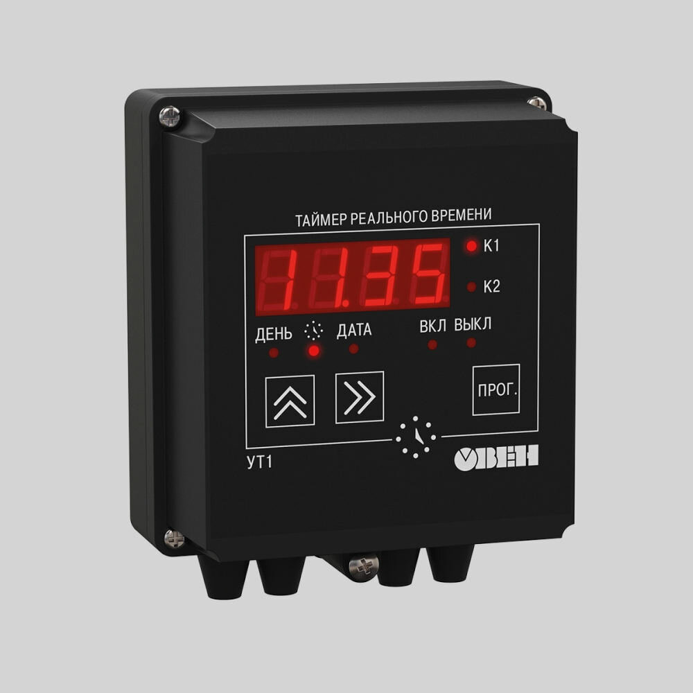 Таймер реального времени двухканальный овен УТ1-Н (IP44,90.245 В) — фото 1