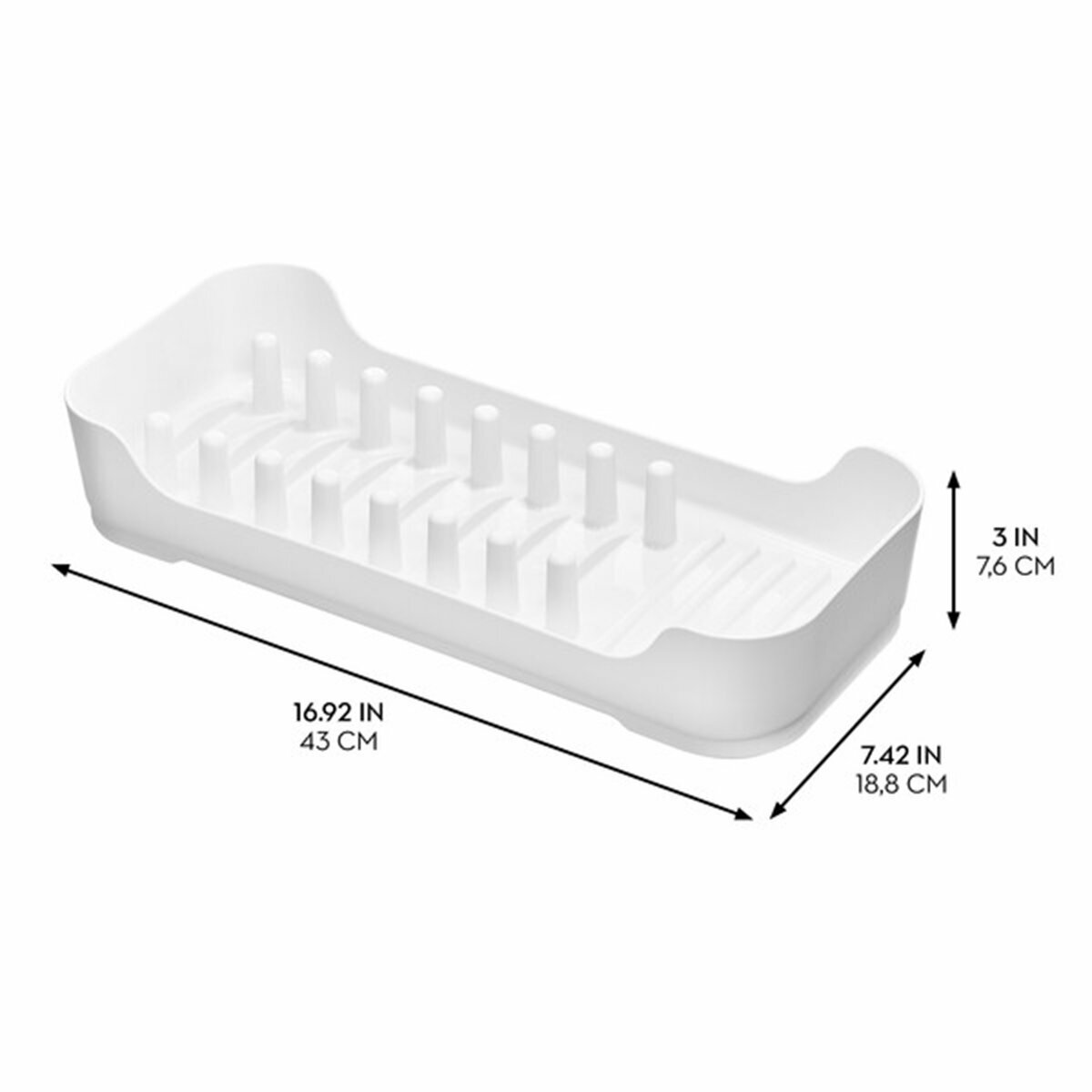 Сушилка для посуды 42.8х18.7х7.6см — фото 1