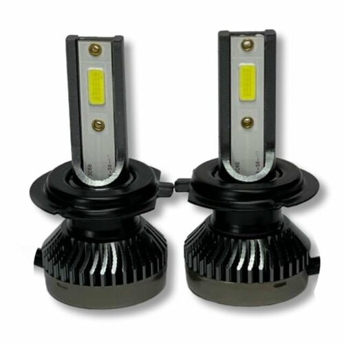 Лампа светодиодная LED автомобильная k7c цоколь H7, для ближнего света, мощные (6000К) 36w, ПТФ K7 H7 комплект 2 шт