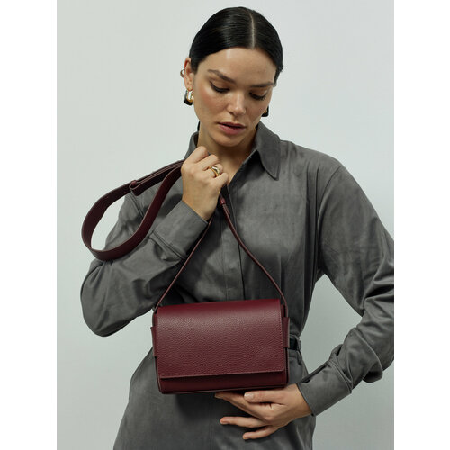 Сумка кросс-боди Afina фактура зернистая светло-серый 18027₽