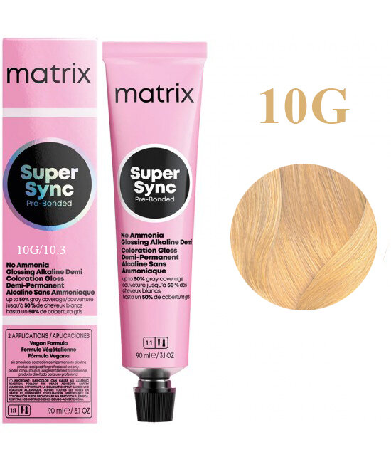 Matrix Super Sync 10G Очень-очень светлый блондин золотистый 90 мл — фото 1