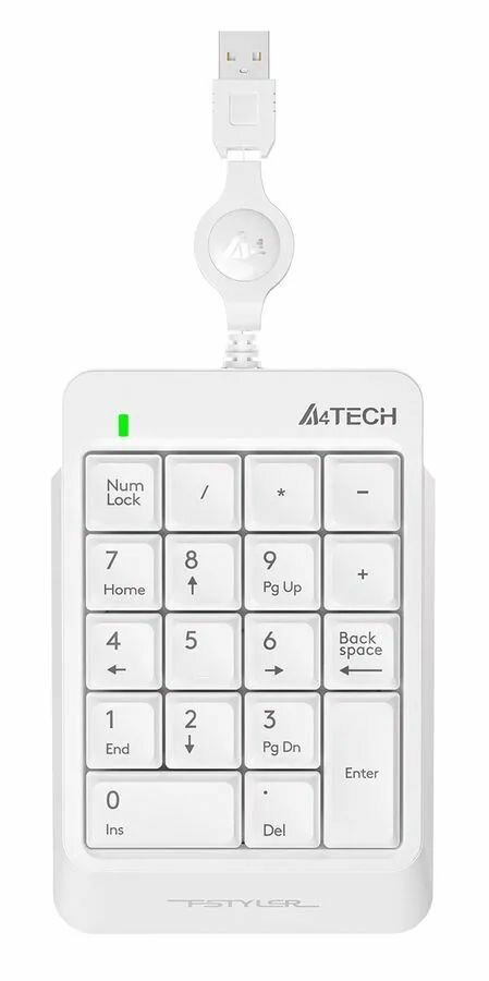 Числовой блок A4 Fstyler FK13 белый USB slim для ноутбука