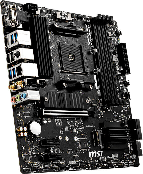 Материнская плата MSI B550M PRO-VDH WIFI Soc-AM4 AMD B550 4xDDR4 mATX AC97 8ch(7.1) GbLAN RAID+HDMI+DP — фото 1