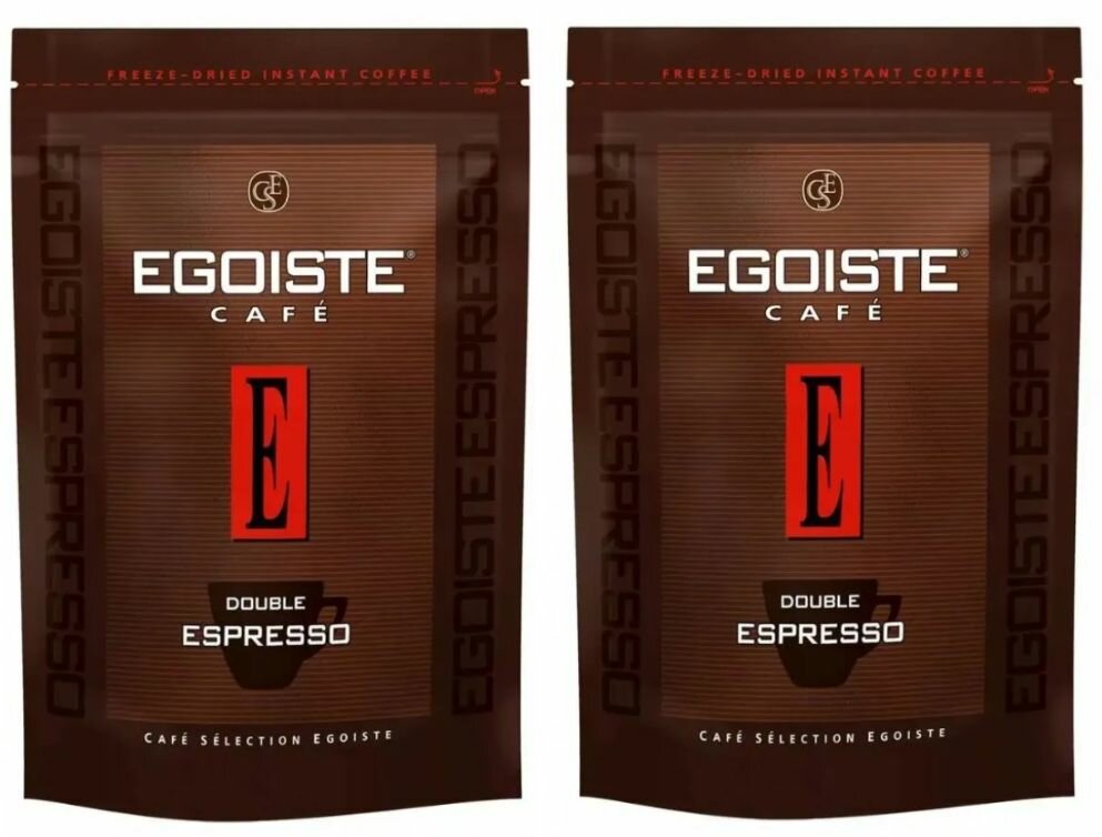 Кофе растворимый EGOISTE Double Espresso, 70 гр - 2 штуки