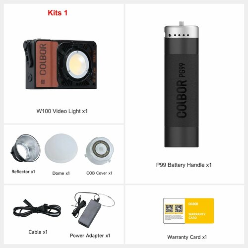 COLBOR Wonder W100 двухцветный светодиодный светильник для фотографии W100 01 EU 22336₽