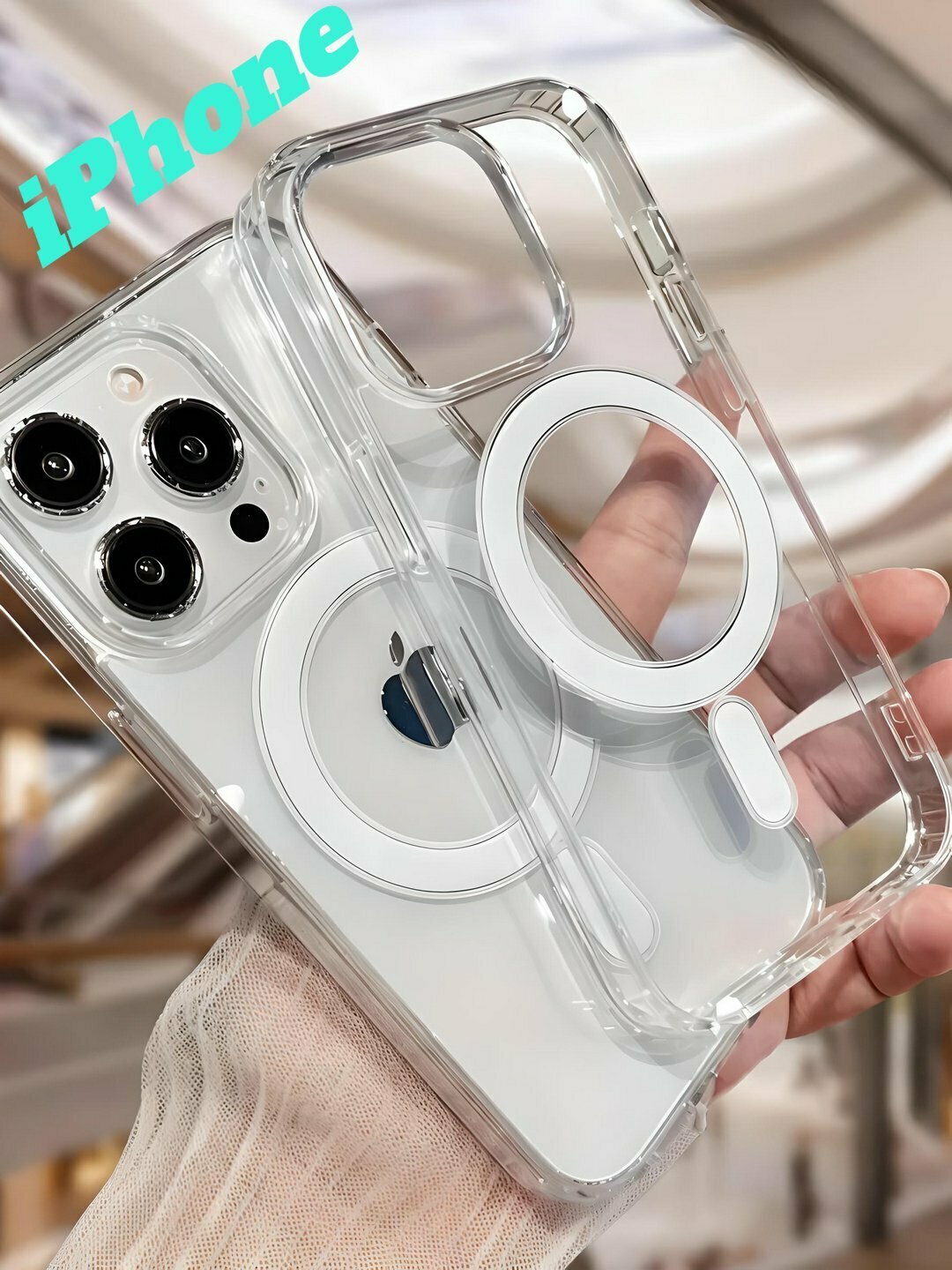 Силиконовый чехол Chexol для iPhone (17 Pro max), Desert-силикон высокое качество, — фото 1