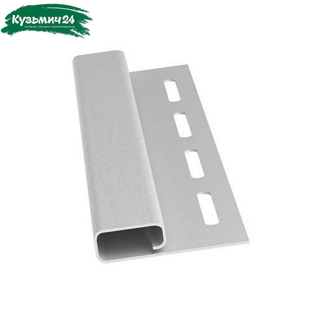 Сайдинг планка финишная 3м белый