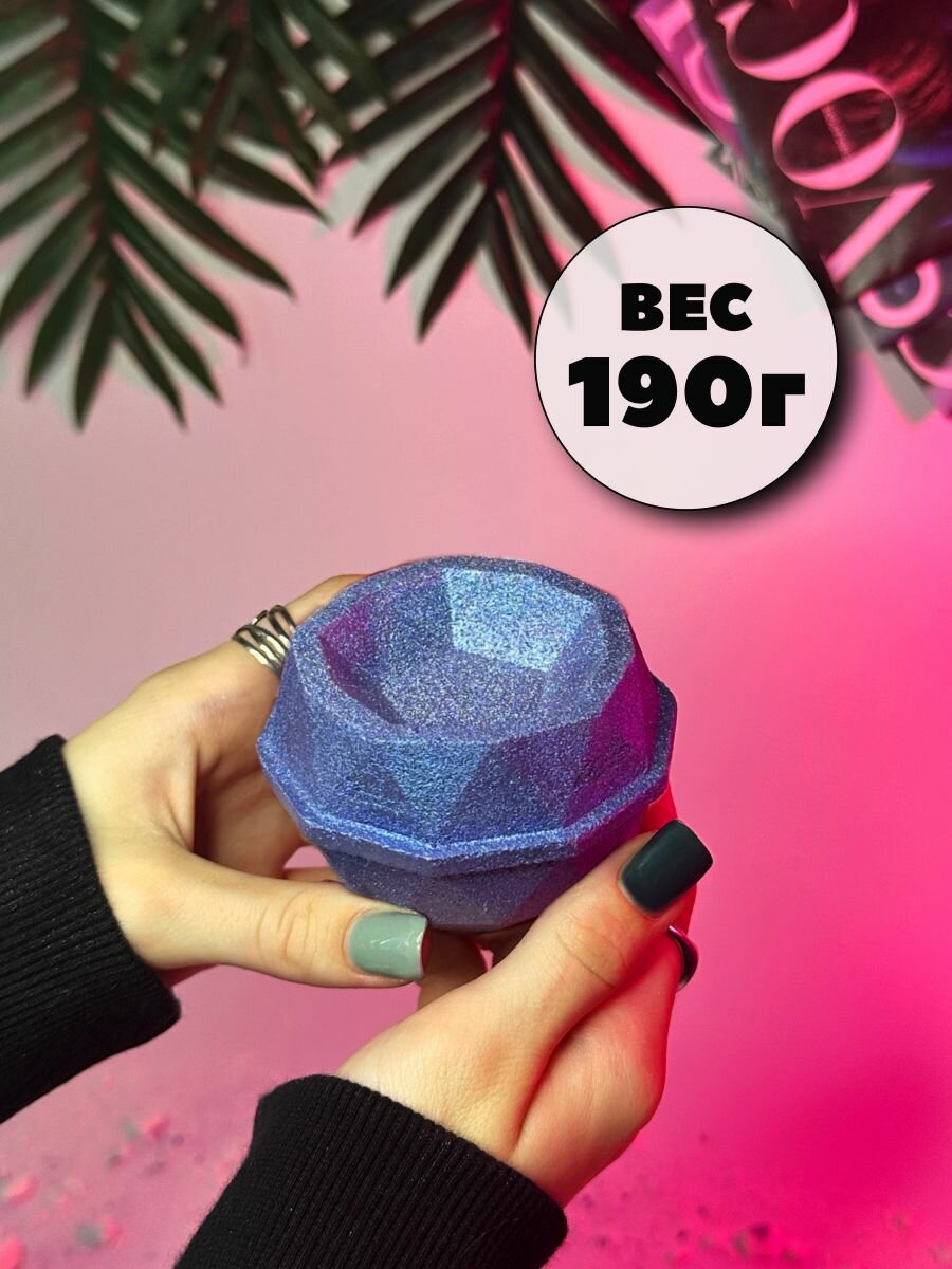 Набор 3D форм для бомбочек Граненая сфера+чаша 8 см — фото 1