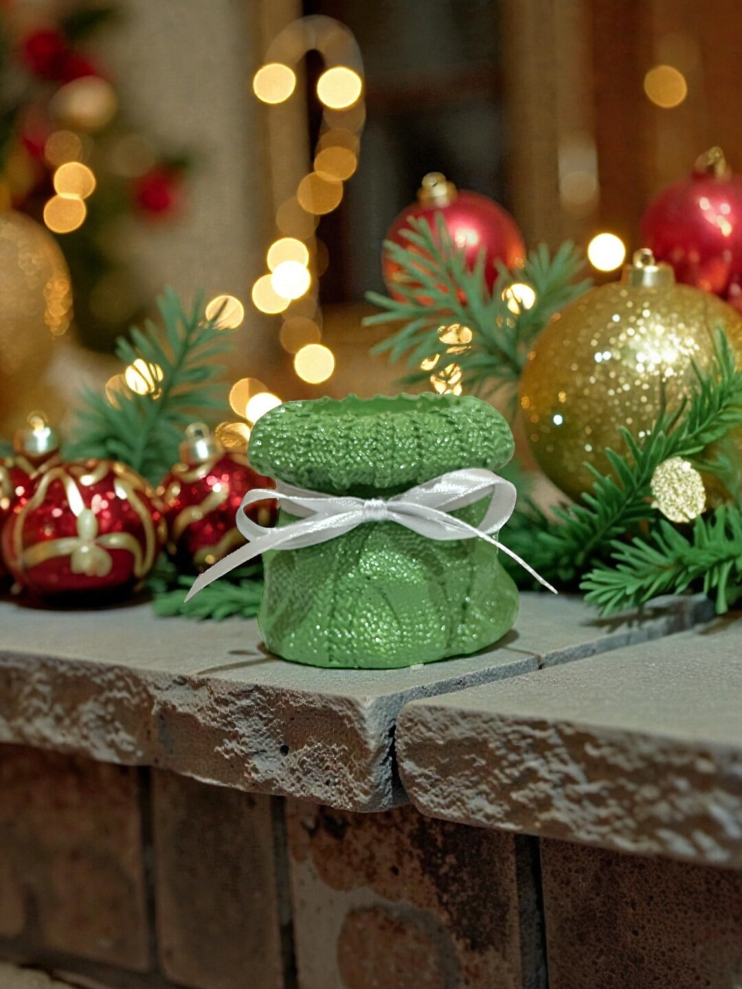 Интерьерные стаканы и арома свечи Christmas - Лесной зеленый