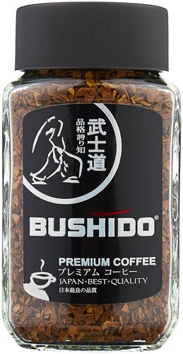 Кофе растворимый Bushido Black Katana, стеклянная банка, 50 г, — купить ...