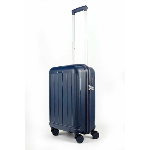 Чемодан , 45 л, размер S, синий чемодан каталка trunki ручная кладь 46х31х21 см 18 л 1 7 кг черный