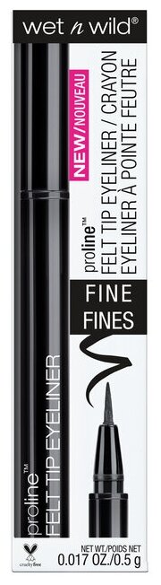 Wet n Wild Подводка-фломастер Proline Felt Tip Eyeliner, оттенок E8752 Black