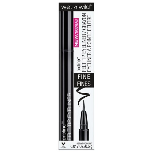 Wet n Wild Подводка-фломастер Proline Felt Tip Eyeliner, Тон E8752 черный