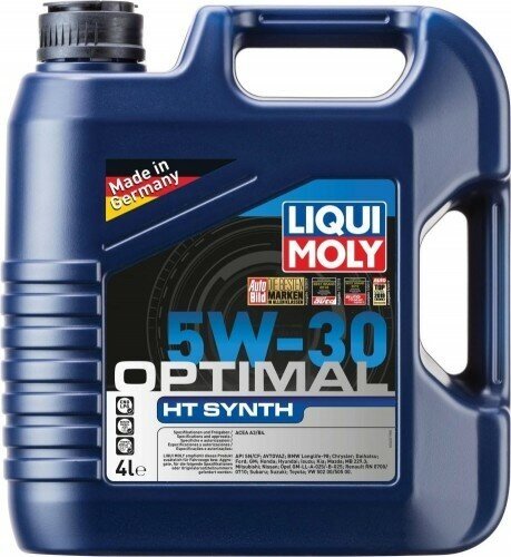 Масло моторное LIQUI MOLY SAE 5W30 Optimal HT Synth 4 л 39001 синтетическое, бут