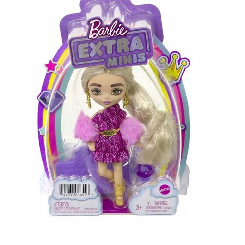 Кукла барби экстра мини с короной / Barbie Extra minis кукла барби экстра набор из 5 кукол barbie extra 5 doll set