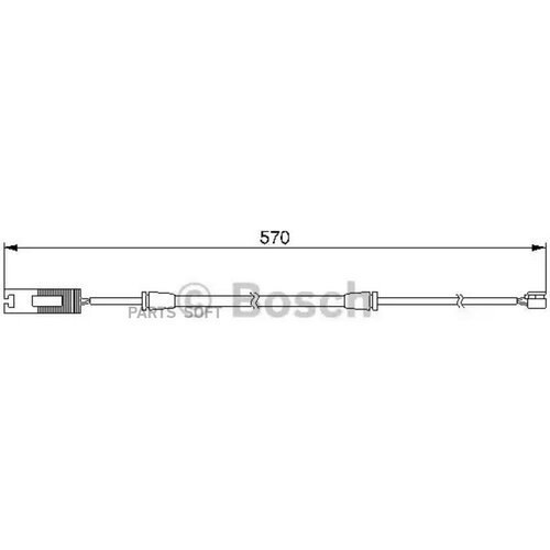 BOSCH 1987474954 Датчики износа тормозных коодок BOSCH 5860₽