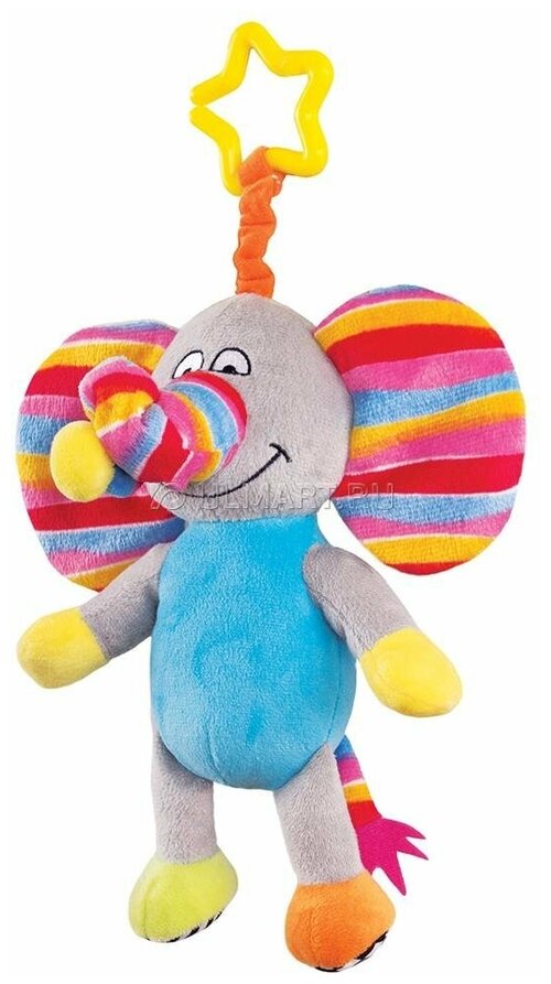 Подвесная игрушка Happy Snail Слоненок Джамбо (14HS011PS) голубой/серый/красный