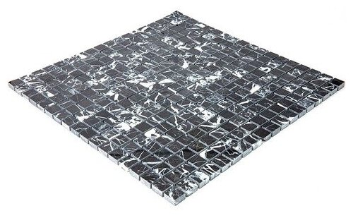 Мозаика из натурального черного мрамора Natural Mosaic 7M081-15P черный темный квадрат глянцевый - фотография № 13