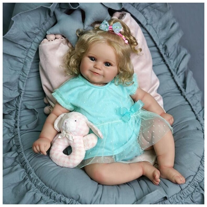 Кукла Реборн девочка Мэри(мягконабивная) 50см/ Реалистичная кукла