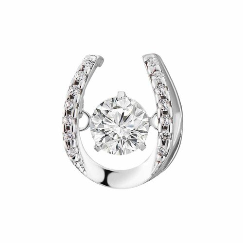 фото Подвеска ювелир карат, серебро, 925 проба, фианит