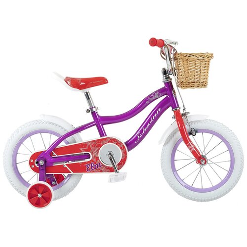 Детский велосипед Schwinn Elm 14 фиолетовый/белый 8 (требует финальной сборки) детский велосипед schwinn lil stardust 2022 фиолетовый 16 требует финальной сборки