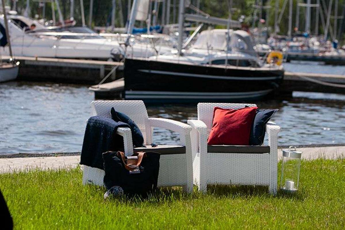 Комплект мебели KETER Corfu Duo Set (2 кресла), коричневый - фото №3