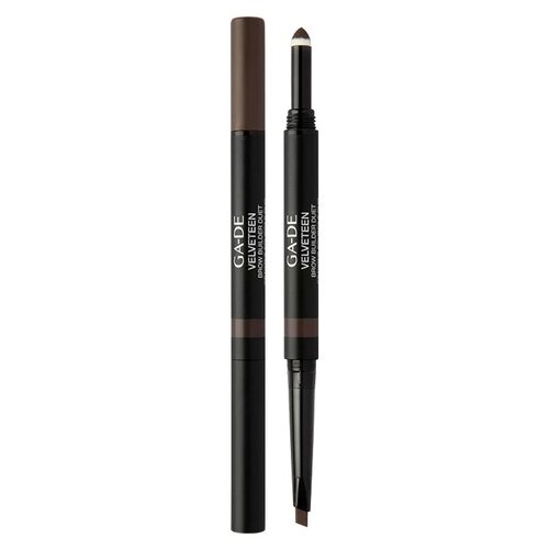 Ga-De Карандаш для бровей Velveteen brow builder duet, оттенок 42 Espresso