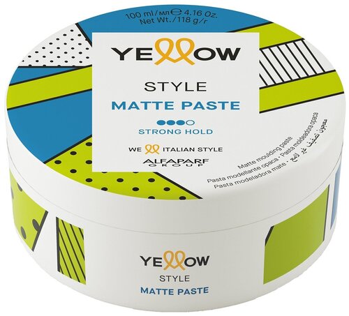Yellow Паста матирующая Matte Paste, сильная фиксация, 100 мл