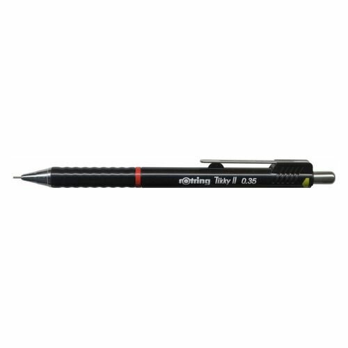 Карандаш механический Rotring Tikky II 0.35мм черный - фото №7